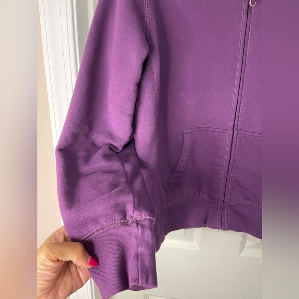 L.L. Bean Plush Lined Full Zip Purple Women's Medium Outdoor Jacket - Picture 4 of 6